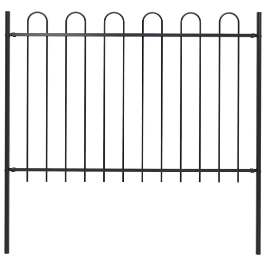 Garden Fence With Hoop Top Steel 181X
