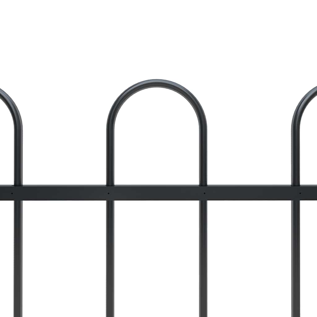 Garden Fence With Hoop Top Steel 181X