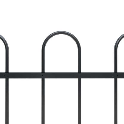 Garden Fence With Hoop Top Steel 181X