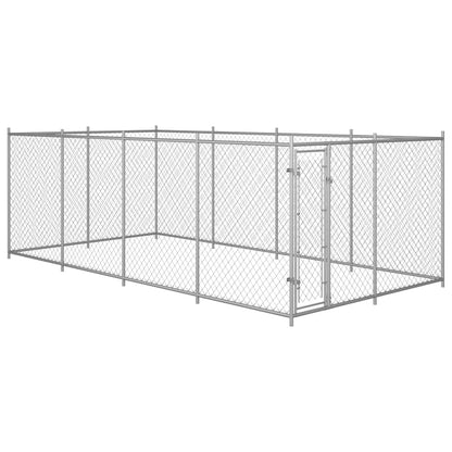 Outdoor Dog Kennel With Roof 7.6X3.8X2.3 M