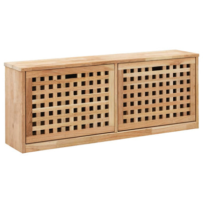 Shoe Storage Bench 94X20X Solid Walnut Wood