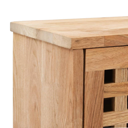 Shoe Storage Bench 94X20X Solid Walnut Wood