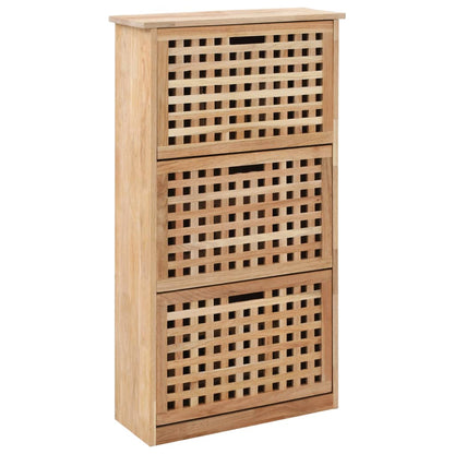 Shoe Storage Bench 94X20X Solid Walnut Wood