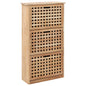 Shoe Storage Bench 94X20X Solid Walnut Wood
