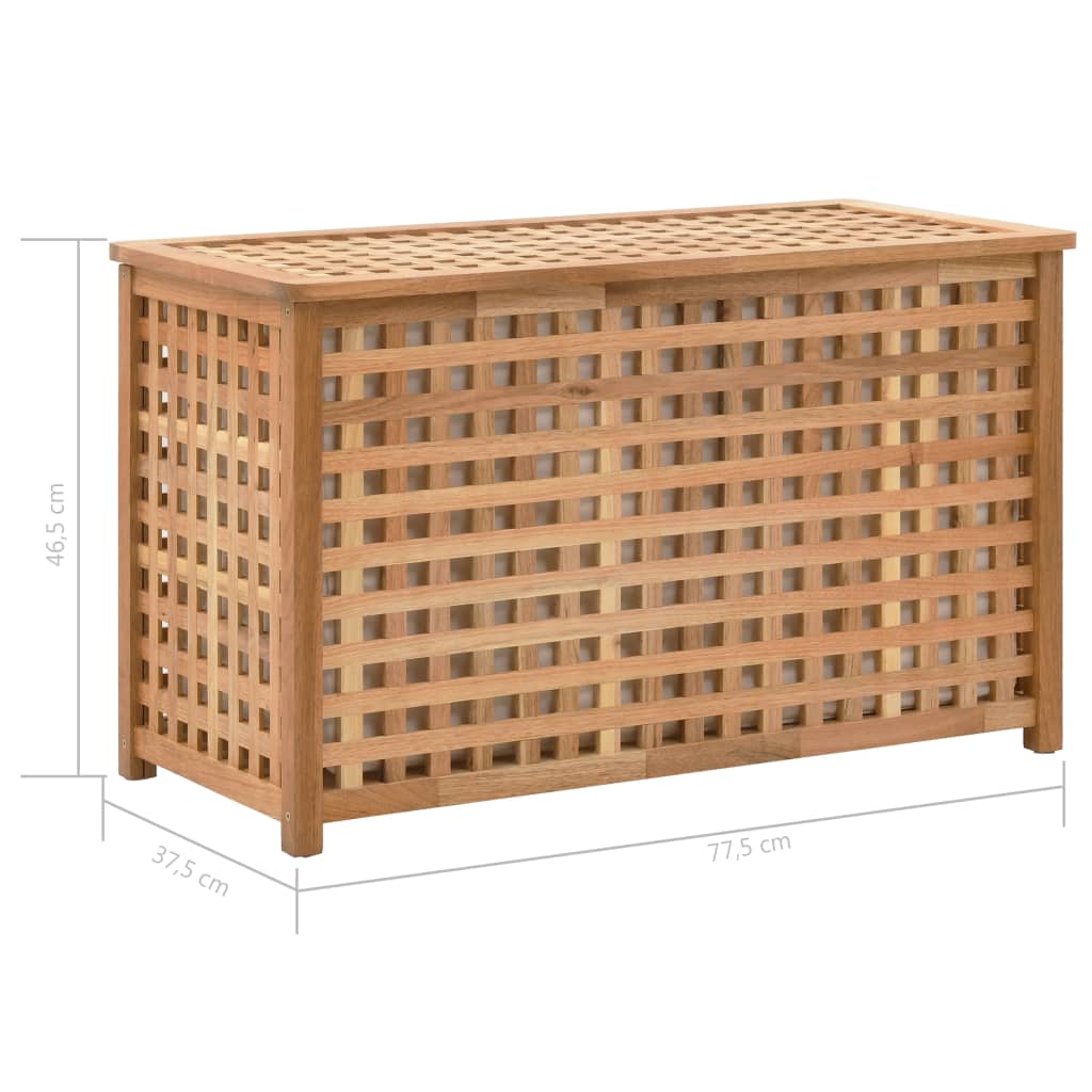 Laundry Chest Solid Walnut Wood
