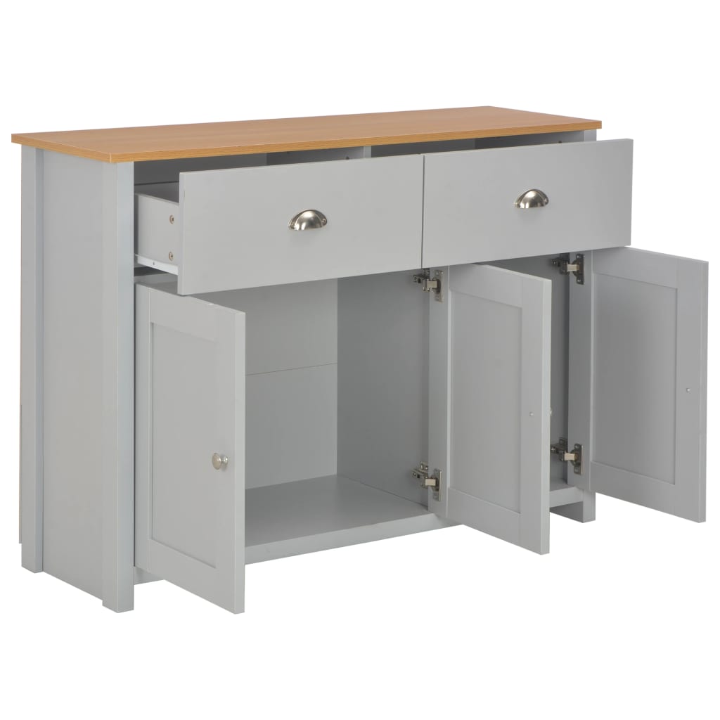 Sideboard Grey 112X35X81 Cm