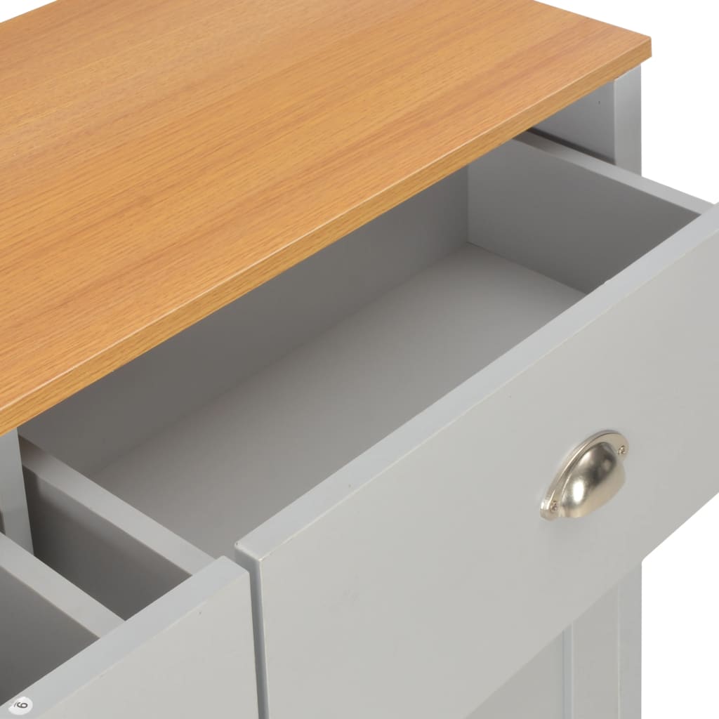 Sideboard Grey 112X35X81 Cm