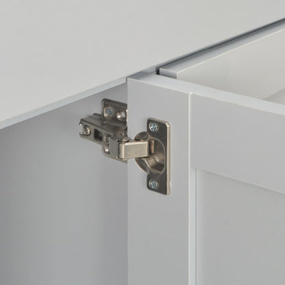 Sideboard Grey 112X35X81 Cm