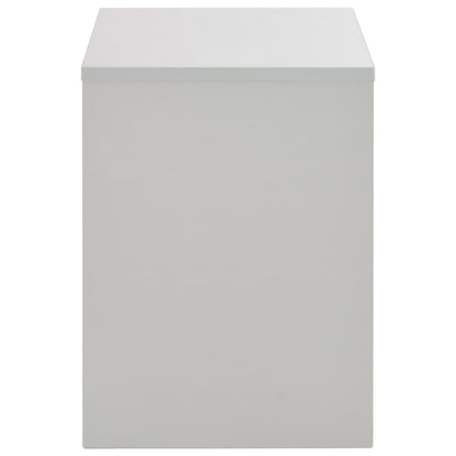 Dressing Table With Mirror And Stool Grey 104X45X131 Cm
