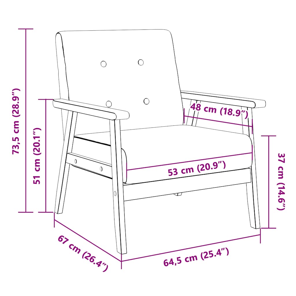 Armchair Faux Leather