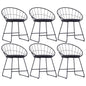 Dining Chairs With Faux Leather Seats 2 Pcs Steel