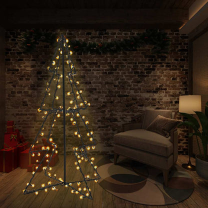 Christmas Cone Tree 160 Leds Indoor And Outdoor 78X120 Cm
