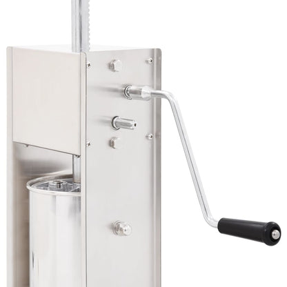 Manual Sausage Stuffer Silver Stainless Steel