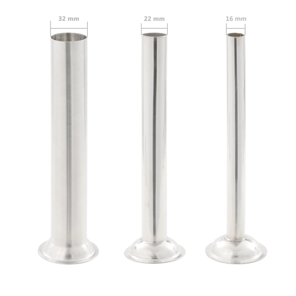 Manual Sausage Stuffer Silver Stainless Steel