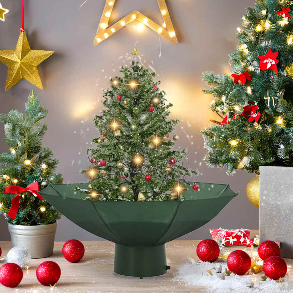 Snowing Christmas Tree With Umbrella Base 75 Cm