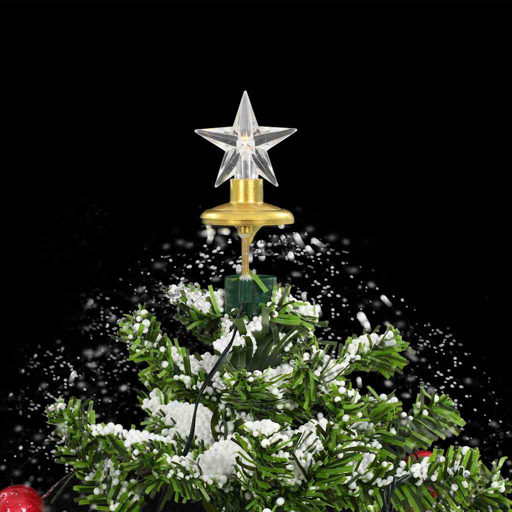 Snowing Christmas Tree With Umbrella Base 75 Cm
