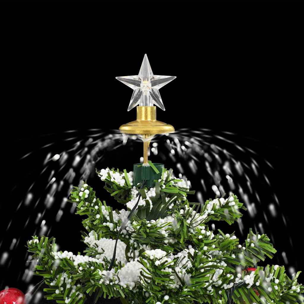 Snowing Christmas Tree With Umbrella Base 75 Cm