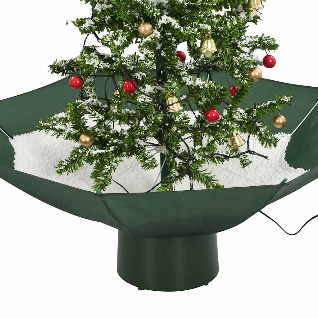 Snowing Christmas Tree With Umbrella Base 75 Cm