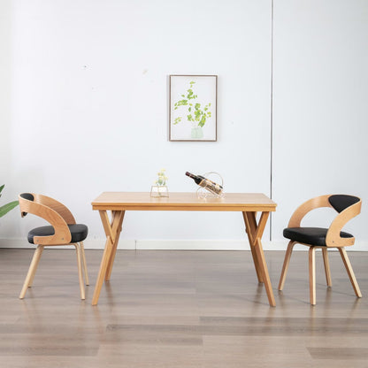 Dining Chairs 4 Pcs Dark Grey Bent Wood And Fabric