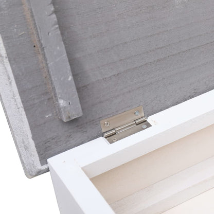 Shoe Cabinet Grey 50X28X98 Cm Paulownia Wood