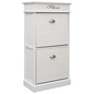 Shoe Cabinet Grey 50X28X98 Cm Paulownia Wood