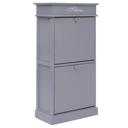 Shoe Cabinet 50X28X98 Cm Paulownia Wood