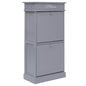Shoe Cabinet 50X28X98 Cm Paulownia Wood