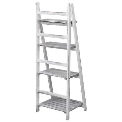 4-Tier Plant Stand Grey 43X33X113 Cm Wood
