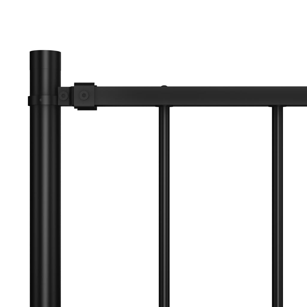 Fence Panel With Posts Powder-Coated Steel