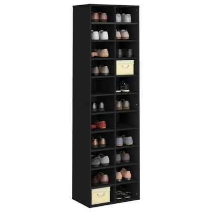 Shoe Cabinet 54X34X183 Cm Engineered Wood