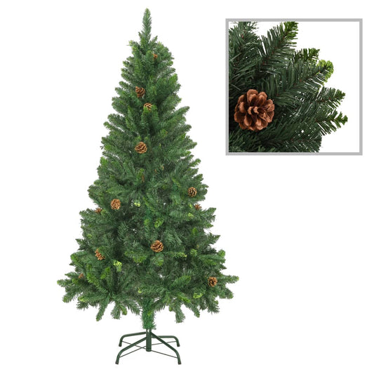Artificial Christmas Tree With Pine Cones 150 Cm