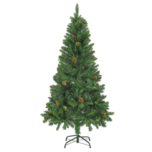 Artificial Christmas Tree With Pine Cones 150 Cm