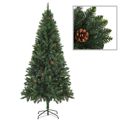 Artificial Christmas Tree With Pine Cones 150 Cm