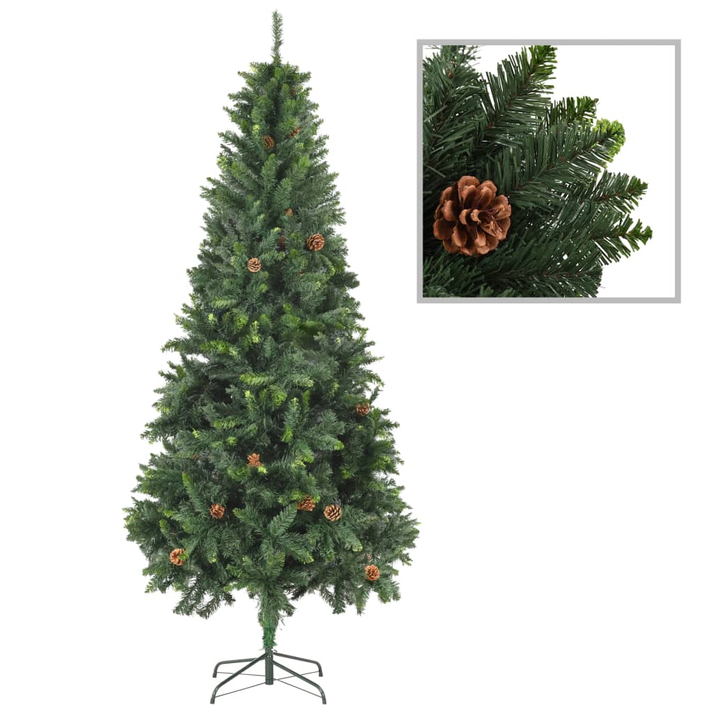 Artificial Christmas Tree With Pine Cones 150 Cm
