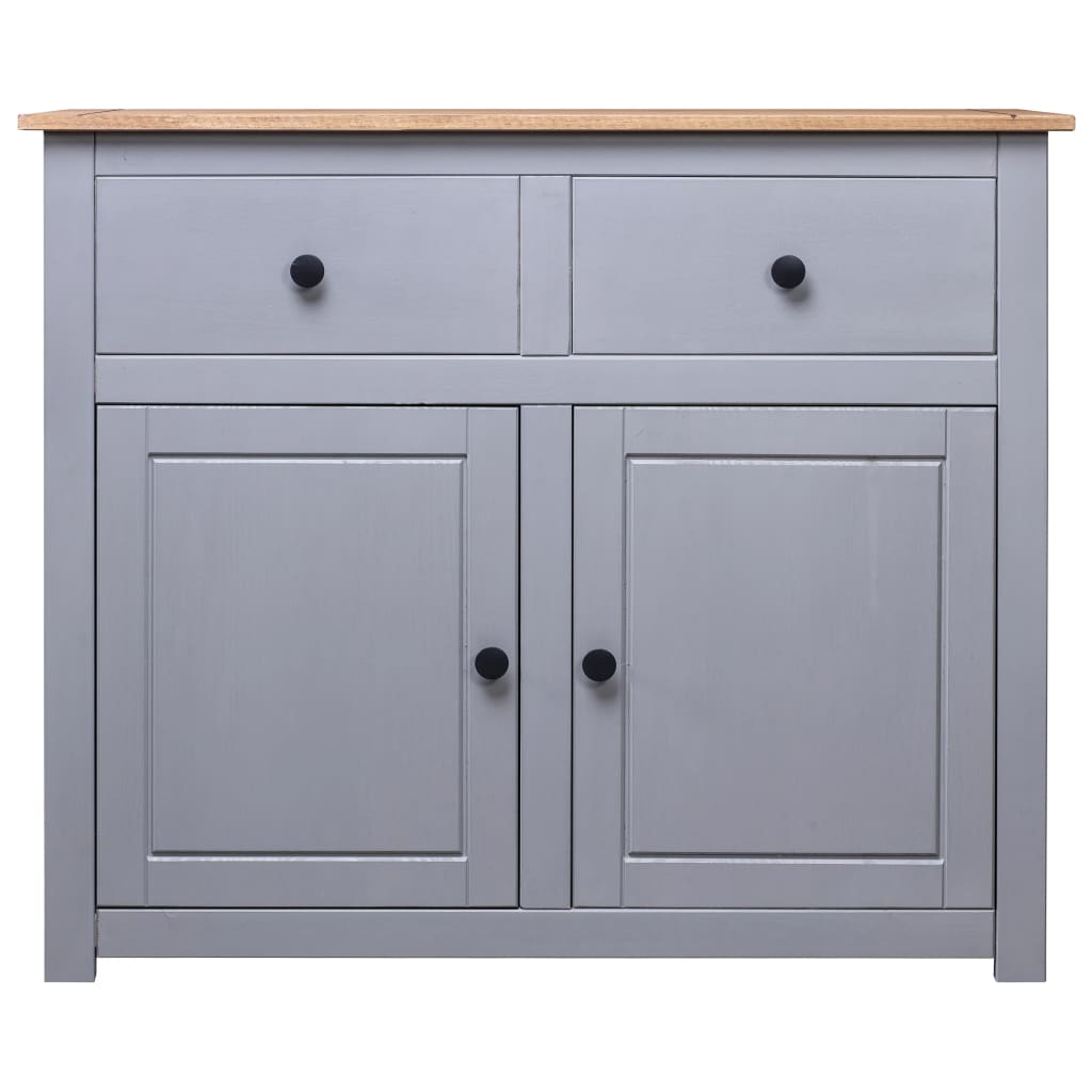 Sideboard 93X40X80 Cm Solid Pinewood Panama Range