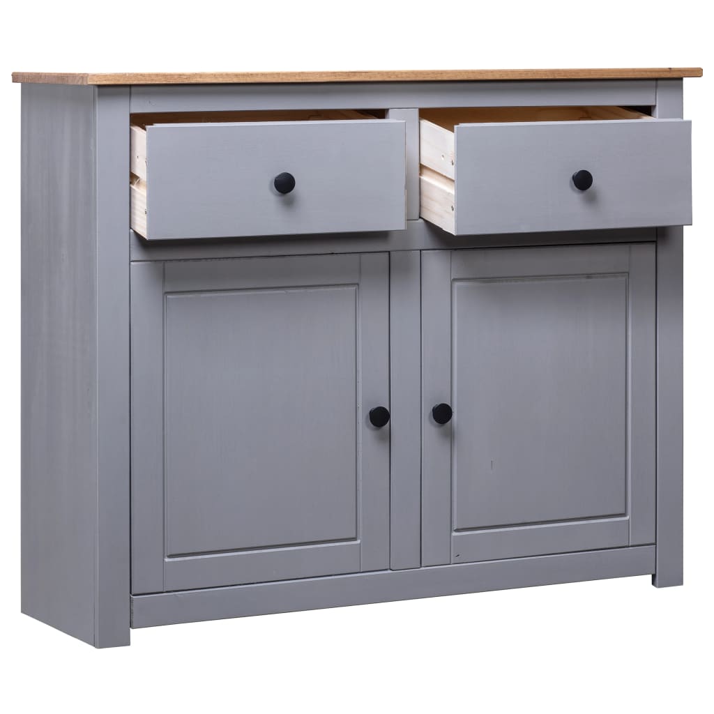 Sideboard 93X40X80 Cm Solid Pinewood Panama Range