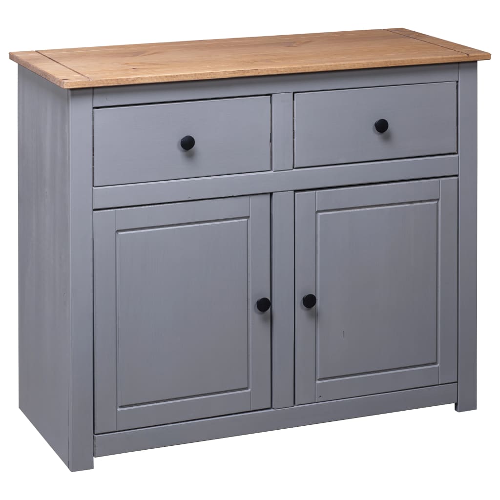Sideboard 93X40X80 Cm Solid Pinewood Panama Range