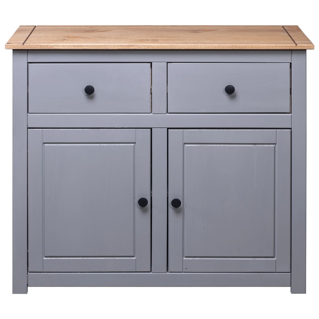 Sideboard 93X40X80 Cm Solid Pinewood Panama Range