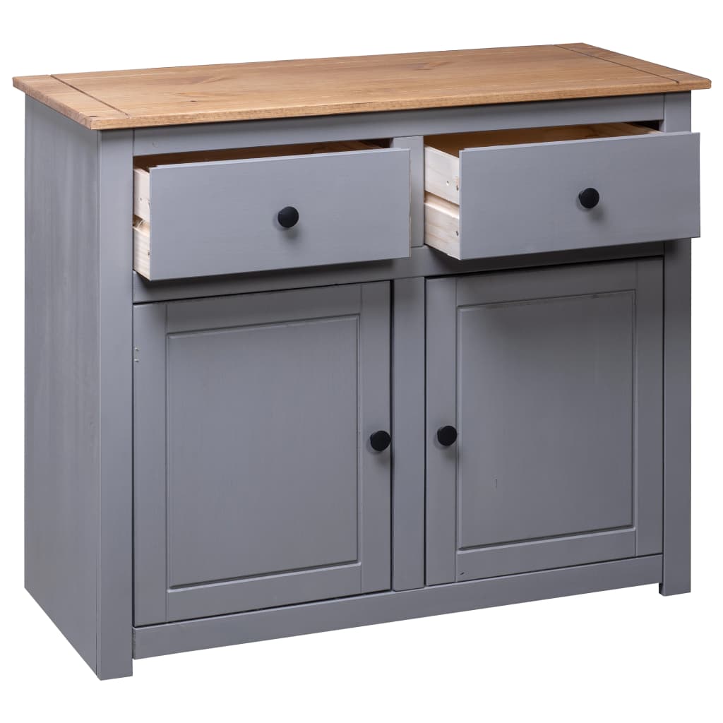 Sideboard 93X40X80 Cm Solid Pinewood Panama Range
