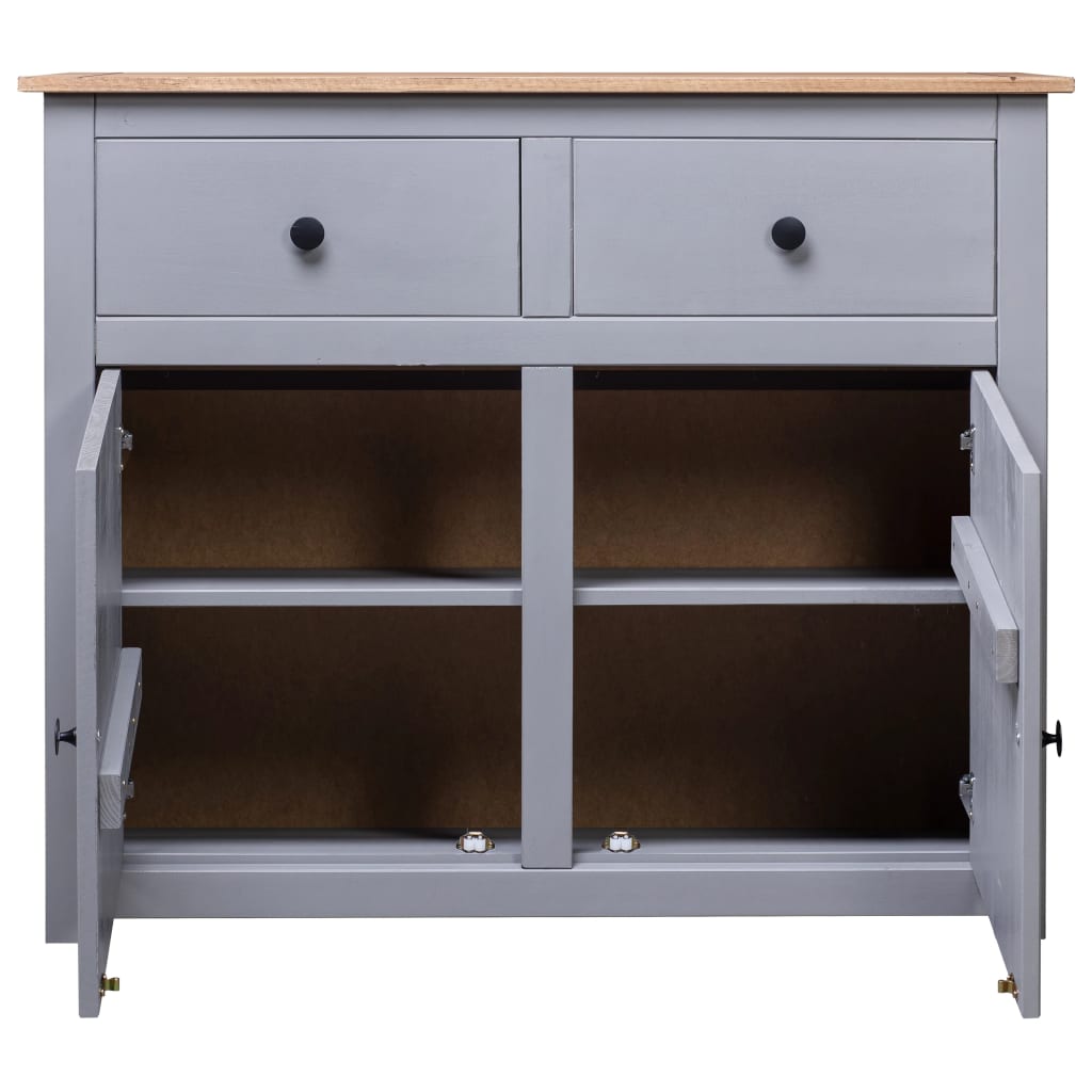 Sideboard 93X40X80 Cm Solid Pinewood Panama Range
