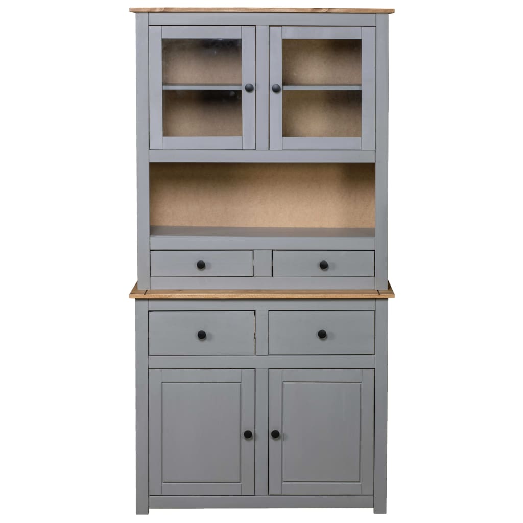 Highboard 93X40.5X180 Cm Solid Pine Panama Range