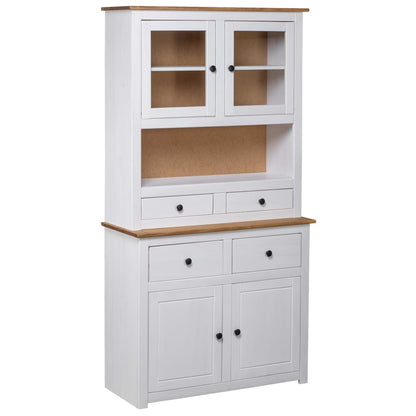 Highboard 93X40.5X180 Cm Solid Pine Panama Range