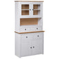 Highboard 93X40.5X180 Cm Solid Pine Panama Range