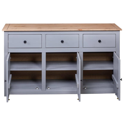 Sideboard 135X40X80 Cm Solid Pinewood Panama Range