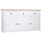 Sideboard 135X40X80 Cm Solid Pinewood Panama Range