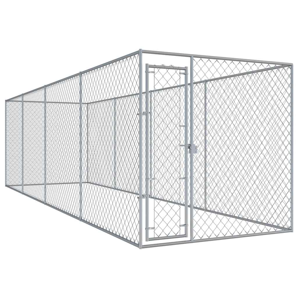 Outdoor Dog Kennel With Canopy Top