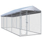 Outdoor Dog Kennel With Canopy Top