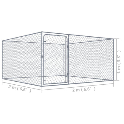 Outdoor Dog Kennel Galvanised Steel