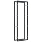 Firewood Rack Black Steel