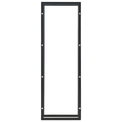 Firewood Rack Black Steel